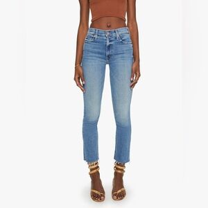 MOTHER Medium Wash Blue Ankle Jeans